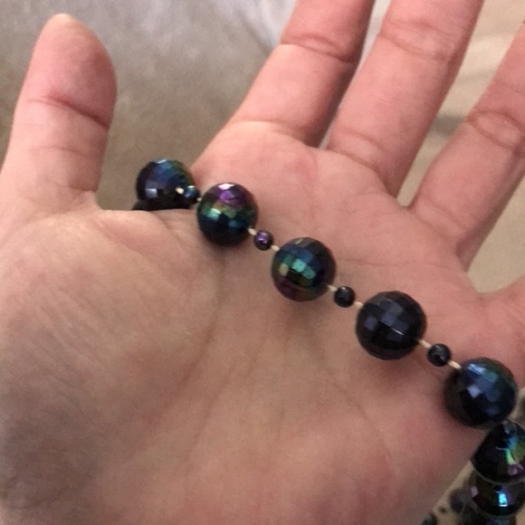 Iridescent disco 🪩 ball necklace 40” 💕 - Picture 4 of 4